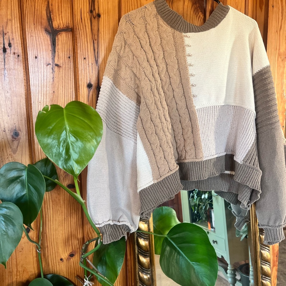 Pol Patchwork Sweater - image 2